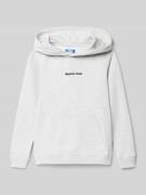 Jack & Jones Hoodie mit Label-Stitching und Känguru-Tasche in Hellgrau...