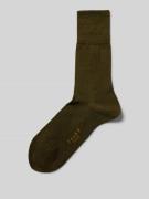 Falke Socken mit Label-Print in Dunkelgruen, Größe 41/42