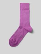 Falke Socken mit Label-Print in Lila, Größe 39-42