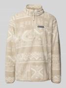 COLUMBIA Sweatshirt aus Teddyfell in Kitt, Größe L