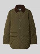 Jake*s Casual Steppjacke mit Eingrifftaschen in Oliv, Größe 36