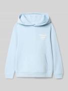 Jack & Jones Hoodie mit Label-Print und Känguru-Tasche in Bleu, Größe ...