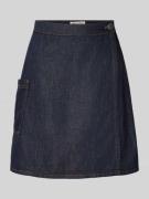 Marc O'Polo Ausgestellter Jeansrock Baumwoll-Leinen-Mix in Jeansblau, ...