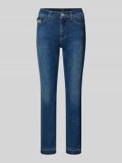 Marc Cain Slim Fit Jeans im 5-Pocket-Design in Marine Melange, Größe 3...