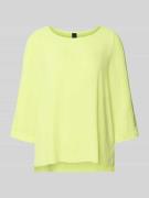 Marc Cain Blusenshirt mit 3/4-Arm in Neon Gelb, Größe 38
