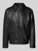 MCNEAL Jacke in Leder-Optik mit Reißverschluss in Black, Größe L
