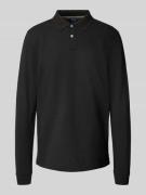 MCNEAL Regular Fit Poloshirt mit Label-Stitching in Black, Größe XL