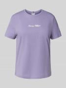 Tommy Hilfiger Regular Fit T-Shirt aus reiner Baumwolle in Lavender, G...