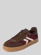 Tamaris Low Top Sneaker aus echtem Rindsleder in Bordeaux, Größe 36