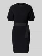 ARMANI EXCHANGE Knielanges Kleid mit Taillengürtel in Black, Größe L