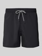 FIRE + ICE Regular Fit Shorts mit Label-Patch Modell 'NELSON' in Black...
