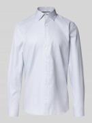 OLYMP Level Five Body Fit Business-Hemd mit Kentkragen in Silber, Größ...