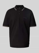ARMANI EXCHANGE Regular Fit Poloshirt mit Knopfleiste in Black, Größe ...