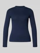 Christian Berg Woman Longsleeve mit Stehkragen in Dunkelblau, Größe S