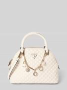 Guess Handtasche mit Label-Detail Modell 'EVERLEE' in Ecru, Größe 1
