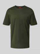 HUGO Slim Fit T-Shirt aus reiner Baumwolle Modell 'DIMERSTEE' in Dunke...