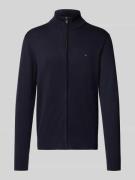 Tommy Hilfiger Regular Fit Strickjacke aus reiner Baumwolle in Marine,...
