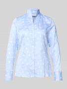 ETERNA Slim Fit Hemdbluse mit Stehkragen in Hellblau, Größe 44