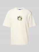 Hugo Blue Regular Fit T-Shirt aus reiner Baumwolle in Weiss, Größe L