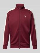 PUMA PERFORMANCE Sweatjacke mit Stehkragen in Bordeaux, Größe XXL
