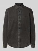 Levi's® Freizeithemd mit Logo-Stitching in Black, Größe L