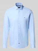 Tommy Hilfiger Tailored Slim Fit Businesshemd aus Baumwoll-Mix in Bleu...