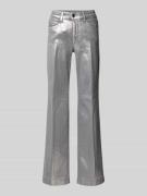 MAC Flared Jeans mit 5-Pocket-Design in Silber, Größe 36/30