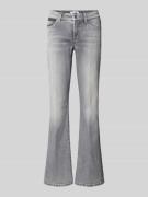 Cambio Flared Jeans mit 5-Pocket-Design Modell 'PARIS' in Hellgrau Mel...