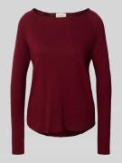 American Vintage Longsleeve mit U-Boot-Ausschnitt Modell 'SONOMA' in B...