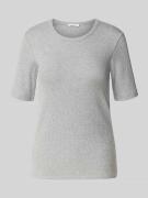 OPUS Strickshirt mit Rundhalsausschnitt Modell 'Sulchen' in Hellgrau, ...