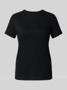 Mustang T-Shirt mit Rundhalsausschnitt Modell 'Ada' in Black, Größe L