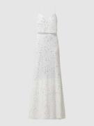 Jake*s Cocktail Abendkleid mit Pailletten in Ecru, Größe 36