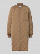 Jake*s Casual Regular Fit Steppmantel mit Stehkragen in Hellbraun, Grö...