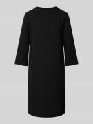 Street One Knielanges Kleid mit Strukturmuster in BLACK, Größe 36