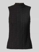 BOSS Orange Slim Fit Blusentop mit Stehkragen Modell 'IVEYLOR' in Blac...