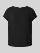 Street One T-Shirt mit Rundhalsausschnitt in BLACK, Größe 42