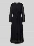 Street One Midikleid mit Raffungen in BLACK, Größe 38