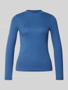 Christian Berg Woman Longsleeve mit Stehkragen in Blau, Größe L