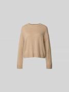 Juvia Wollpullover mit Kaschmir-Anteil in Camel, Größe L