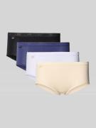 Sloggi Slip mit elastischem Bund Modell 'BASIC' im 4er-Pack in Blau, G...