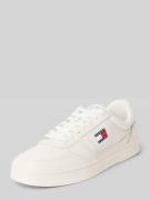 Tommy Jeans Low Top Sneaker aus echtem Leder in Ecru, Größe 40