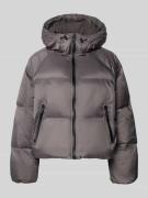 WITHBLACK Steppjacke mit Kapuze in Mittelgrau, Größe L