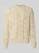 BOSS Orange Regular Fit Strickpullover aus Baumwoll-Mix Modell 'KIRESO...