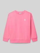 adidas Originals Sweatshirt mit Label-Stitching in Pink, Größe 140
