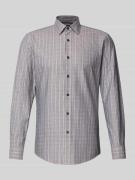 BOSS Slim Fit Freizeithemd mit Kentkragen Modell 'HANK' in Beige, Größ...