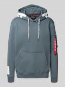 Alpha Industries Hoodie mit Känguru-Tasche und seitlicher Reißverschlu...