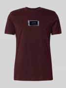 Antony Morato T-Shirt mit Label-Print in Bordeaux, Größe XL