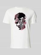 Antony Morato T-Shirt mit Motiv-Print in Offwhite, Größe L