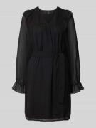 Vero Moda A-Linien-Kleid mit Taillengürtel Modell 'PETRA' in Black, Gr...