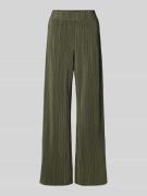 Only Weite Hose aus plissiertem Material Modell 'RAVENNA' in Oliv, Grö...